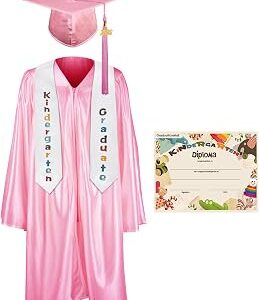 GraduationMall Kindergarten Graduation Cap Gown Stole Package with 2026 Tassel, Certificate