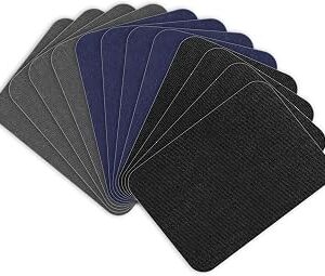 12 Pcs White Iron On Patches, Cotton Iron On Patches for Clothes, 3 by 4-1/4 (7.5 cm x 10.5 cm) Fabric Patch for Clothing Inside & Outside Mending and Decorating