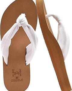 KuaiLu Flip Flops for Women with Arch Support Yoga Mat Comfortable Summer Beach Walking Thong Cushion Sandals Slip On Indoor Outdoor