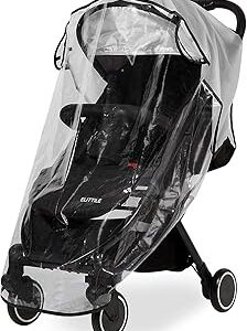 Clear Stroller Rain Cover, Universal Travel Weather Shield Breathable Baby Stroller Rain Cover for Windproof, Waterproof, Protect from Sun Dust Snow