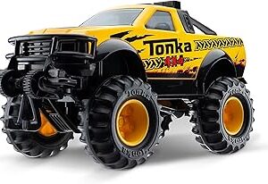 Tonka Steel Classics 4x4 Pickup Truck - Made with Steel & Sturdy Plastic, Yellow Toy Construction Truck, Boys and Girls, Kids, Toddlers, Ages 3+
