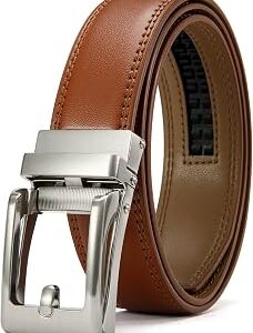 CHAOREN Ratchet Kids Belt, Dress Boys Leather Belt, 1.25 Adjustable for Casual and Formal Wear
