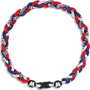 Willtok Premium 18inch Baseball Necklace w/Nylon Tri-Braided Rope Tornado Design