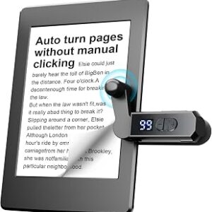 Automatic Page Turner for Kindle Paperwhite Colorsoft Without Manual Click, eReader Accessories Auto Tapper Clicker Remote for iPad iPhone Tablets