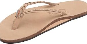 Rainbow Sandals Women’s Flirty Braidy Premier Leather w/Single Braided Strap