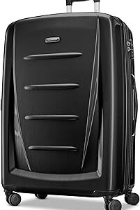 Samsonite Winfield 2 Hardside Expandable Luggage with Spinner Wheels, Brushed Anthracite, Checked-Large 28-Inch