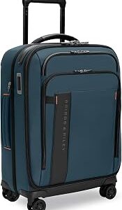 Briggs & Riley International 21 Carry On Expandable Spinner - Luggage for Travel, Suitcases with Wheels, Softside Rolling Bag for Men & Women - ZDX Collection, Ocean