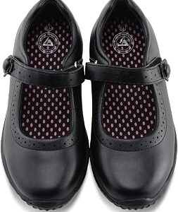 JABASIC Girl's Mary Jane School Uniform Shoes