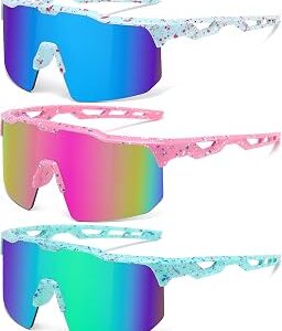 Youth Baseball Sunglasses for Boys Girls Softball Cycling Sports Sunglasses Kids Lightweight UV Protection
