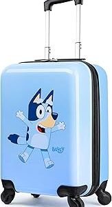 Bluey Kids Luggage with Wheels Rolling Suitcase Small Carry On Travel Suitcase Vacation Weekend Trips Travel Essentials