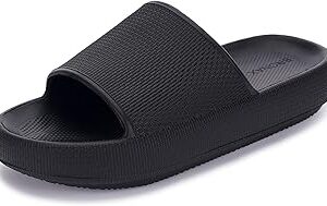 BRONAX Pillow Slippers for Women and Men | House Slides Shower Sandals | Cushioned Thick Sole