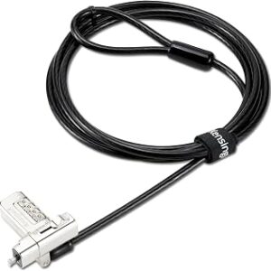 Kensington Universal 3-in-1 2.0 Combination Laptop Lock, Fits T-bar, Nano, N17, Wedge-shaped Lock Types, 6-foot Computer Security Locking Cable, Compatible with Dell, HP, Lenovo - Resettable, K63394WW