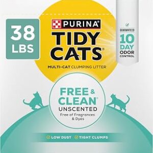 Purina Tidy Cats Free and Clean Unscented Cat Litter - 38 lb. Box