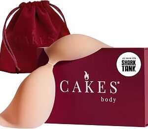CAKES Body® Adhesive Strapless Bra - Reusable Cakes™ Sticky Bra for Fuller Looking Seamless Shape - Sculpting Solution