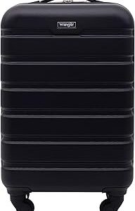 Wrangler 20 Hardside Spinner Carry-On Luggage, Black