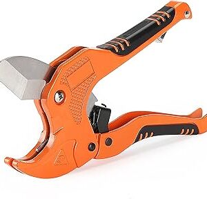 Bates- PVC Pipe Cutter, Cuts up to 1-1/4, Ratcheting PVC Pipe Cutter Tool, Pipe Cutters PVC, PVC Pipe Shears, PVC Cutter, Plastic Pipe Cutter, PEX Pipe Cutter, PVC Cutter Tool, PVC Ratchet Cutter