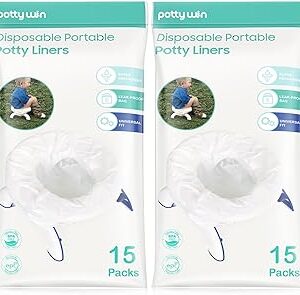 [30 Counts] Disposable Potty Liners Compatible with OXO Tot 2-in-1 Go Potty, Potty Refill Bags for Toddler Travel, Universal Potty Bags Fit Most Potty Chairs and Travel Potty