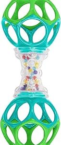 Bright Starts Oball Shaker Rattle Toy, Ages Newborn Plus