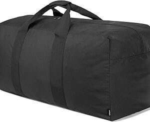 Vorspack Extra Large Duffle Bag for Travel - 100L Duffel Bag for Men Gear Bag for Storage Foldable Weekender Bag for Overnight Camping - Black