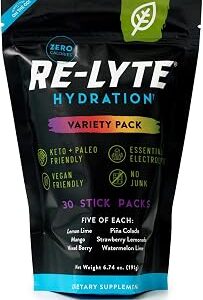 REDMOND Re-Lyte Hydration Electrolyte Powder Mix, Variety Pack, 30 Stick Packs