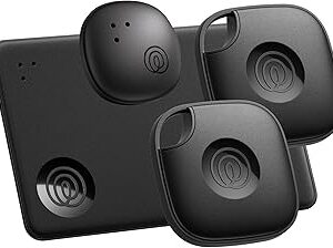 Life360 Tile Essentials - Bluetooth Trackers & Item Locators for Keys, Wallets, Remotes & More; Easily Find All Your Things. Both iOS and Android Compatible. 4-Pack (Mates/Slim/Sticker)