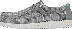HEYDUDE Men’s Wally Stretch Sox Slip-On Loafer, Lightweight, Breathable, with Flex & Fold Outsole