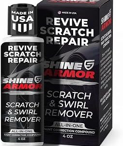 SHINE ARMOR Car Scratch Remover Repair Protection & Swirl Remover Polish 4oz