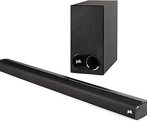 Polk Audio Signa S2 Sound Bar for Smart TV with Subwoofer, Wireless – Exclusive VoiceAdjust Technology, Ultra-Slim Design, Works with 4K & HD TVs, HDMI & Optical, Bluetooth, Wireless Streaming