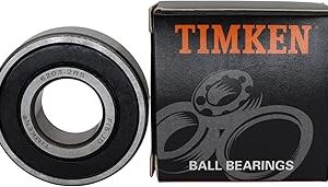 2PACK TIMKEN 6203-2RS Deep Groove Ball Bearing 17x40x12mm