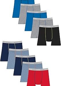 Hanes Boys' Underwear, Boxer Briefs for Boys and Toddlers, Soft Cotton, 7 and 10 Packs