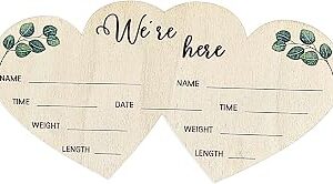 Twin Birth Announcement Sign Newborn Sign Twins Baby Announcement