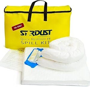 Stardust Spill Products Oil-Only Spill Kit – OSHA Compliant Solution for Vehicles, Industrial, & Restaurant Use, Emergency Response Oil Cleanup, Single Pack