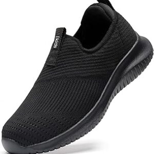 STQ Kids Shoes Girls Boys Lightweight Slip on Walking Sneakers