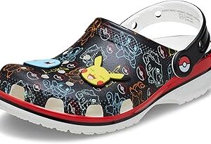 Crocs Unisex-Child Classic Pokemon Clogs, Kids and Toddler Shoes