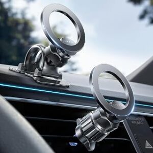 LISEN for MagSafe Car Phone Mount -2026 Strong Magnets Magnetic Phone Holders for Your Car Vent&Dash Magnet Cell Phones Holder Mount Car Accessories for Men Women fit iPhone 17 16 15 14 13 Kits