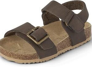 The Children's Place boys Baby Boys and Toddler Casual Adjustable Double Buckle Flat Sandals