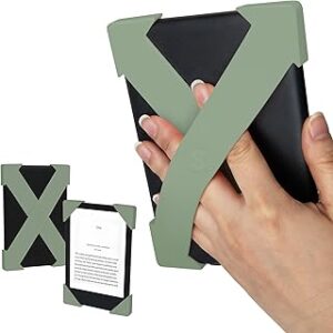 Strapsicle Silicone Hand Straps | Accessory for 6 Kindles & Paperwhite (2012-2019) and 6 Kobo e-Readers | 2-Pack | Sage Green