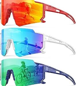 Fanshen Kids Baseball Sunglasses Youth - Sports Polarized Sunglasses Softball Cycling for Boys Girls Ages 3-12 UV Protection