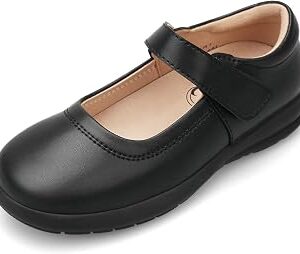 Stelle Girls Mary Jane Shoes School Uniform Black Flats Dress Shoes Church (Little/Big Kids)