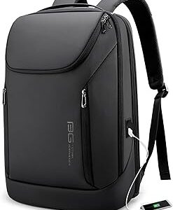 BANGE Business Smart Backpack Waterproof fit 15.6 Inch Laptop Backpack with USB Charging Port,Travel Durable Backpack