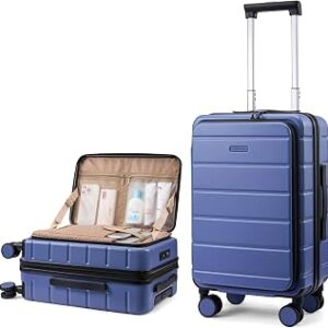 LOVEVOOK Carry On Luggage 22x14x9 Airline Approved with Spinner Wheels, 20 Inch Small Carry On Suitcase with TSA Lock, Expandable Hard Shell Suitcases for Men Women