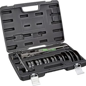 Hilmor 1839032 CBK Compact Tubing Bender Kit, 1/4 to 7/8, HVAC Tools and Equipment for Copper, Steel, Aluminum, Brass Tube and Pipe Bending, Black
