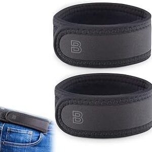 BeltBro Pro for Men and Women Elastic No Buckle Invisible Belt Patented Metal Free TSA Soft Adjustable Side Tactical Belt