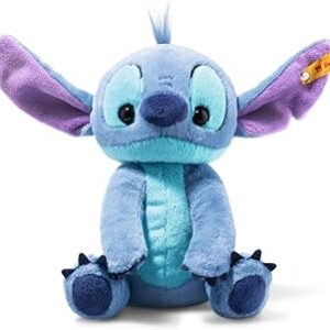 Steiff Disney Stitch Plush - Premium Lilo & Stitch Stuffed Animal, Machine Washable Toy for Ages 0+ (Blue, 9)