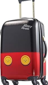 American Tourister Disney Hardside Luggage With Spinner Wheels, Mickey Mouse Pants, Carry-On 21-Inch