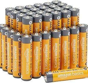 Amazon Basics AAA Long-Lasting Alkaline Batteries, 36-Count, 1.5 Volt, Reliable Performance, 10-Year Shelf Life, Emergency Storage