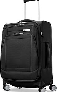 Samsonite UpLIFT Lightweight Softside Carry-On Luggage with Spinner Wheels - Expandable - Airline-Approved, Polyester Soft Suitcase for Ultra Light Travel - Black