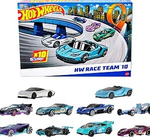 Hot Wheels 10-Pack of Toy Race Cars, Includes 1:64 Scale Corvette, Lamborghini, McLaren & Hot Wheels Originals (Amazon Exclusive)