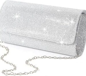 lovyoCoCo Evening Bag Clutch Purses for Women Ladies Sparkling Party Handbag Wedding Bag