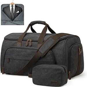 S-ZONE Carry On Garment Bag for Travel Convertible Duffle Bags for Men Women 2 in 1 Hanging Suitcase Business with Toiletry Bag